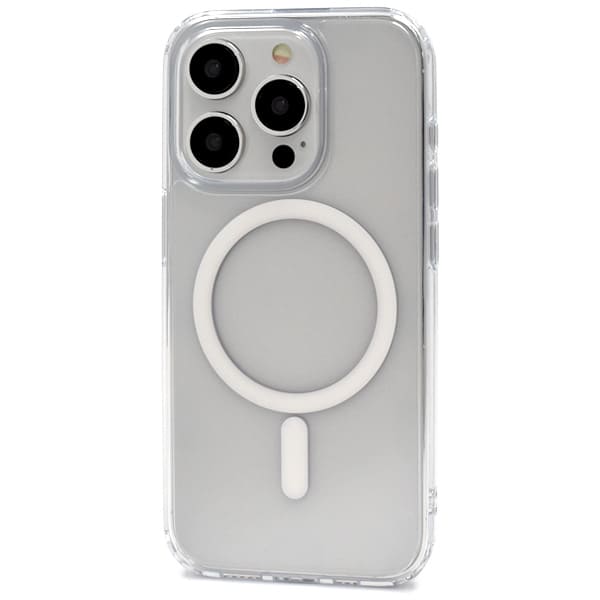 オリジナルiPhone15Pro MagSafe対応 耐衝撃クリアケース