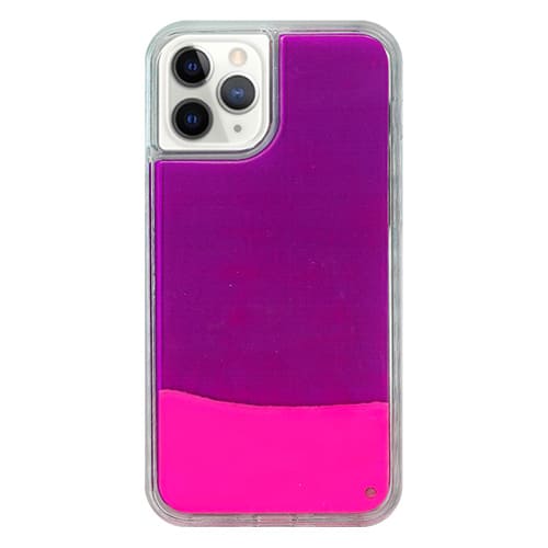 iPhoneネオンサンドケース(ﾋﾟﾝｸ×紫)