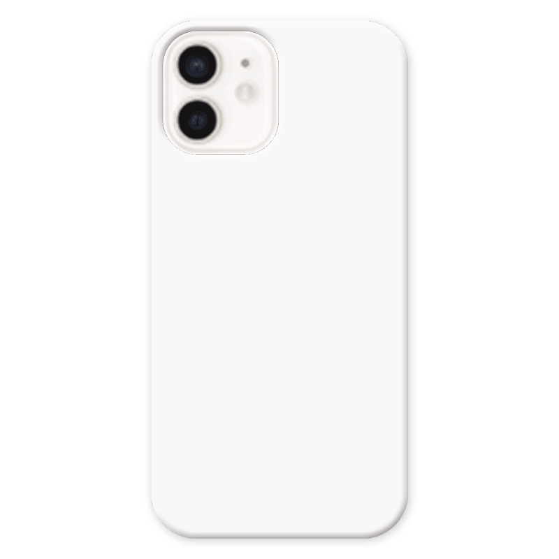 iPhone 12, ハードケース(白/黒)(表面のみ印刷)