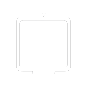100×100mmアクリルキースタンド（正方形）