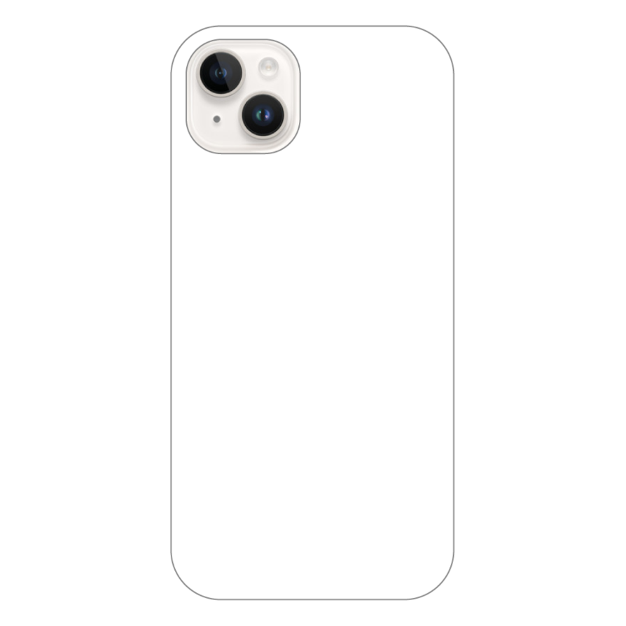 オリジナルiPhone14 Plusケース(表面のみ印刷)白