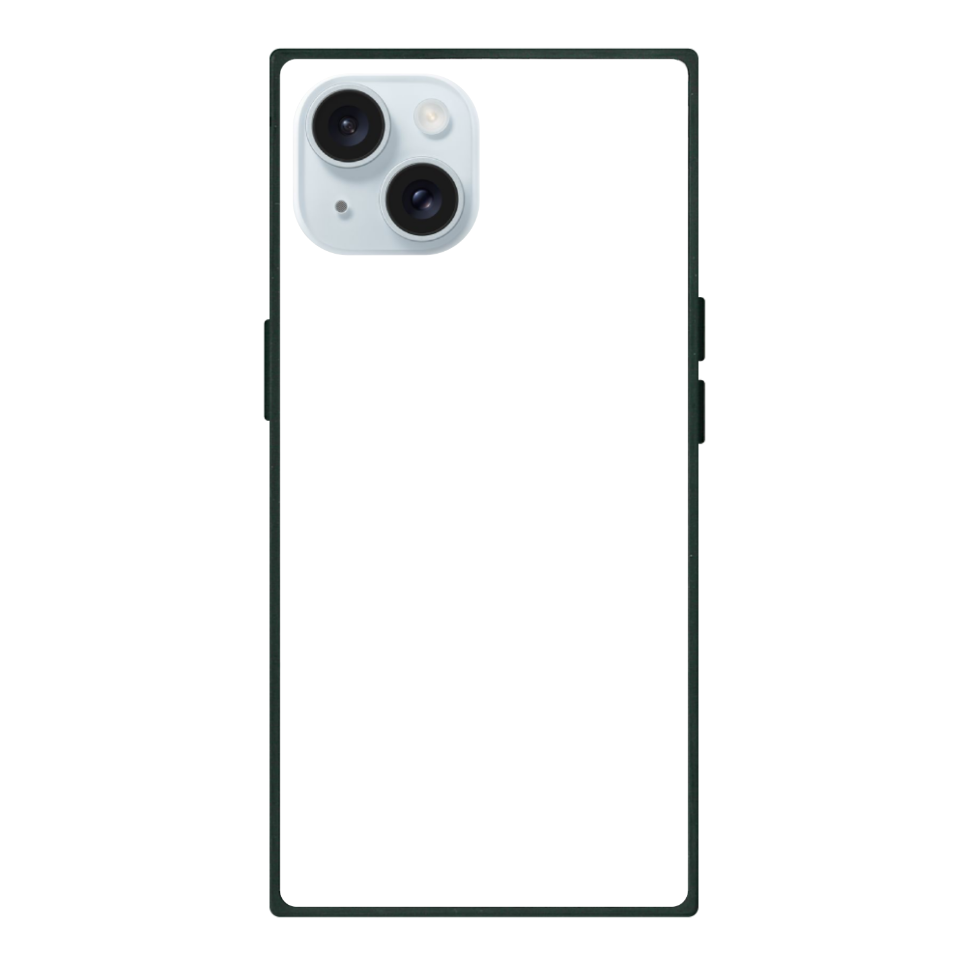 オリジナルiPhone 15 スクエア型強化ガラスケース