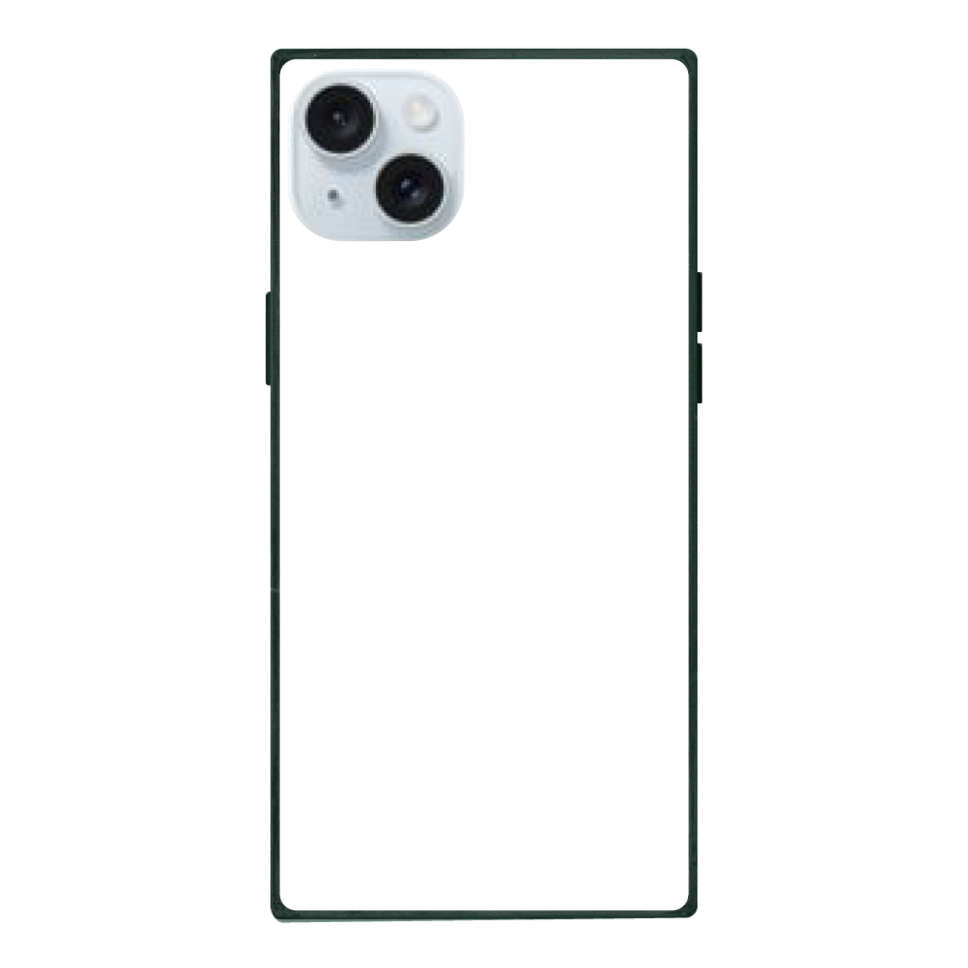 オリジナルiPhone 15 Plusスクエア型強化ガラスケース