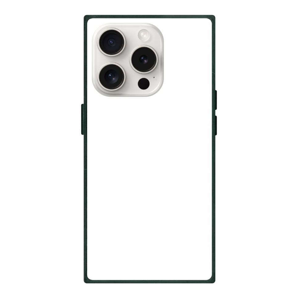 オリジナルiPhone 15 Proスクエア型強化ガラスケース